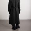 Belted Wool Overcoat - BK