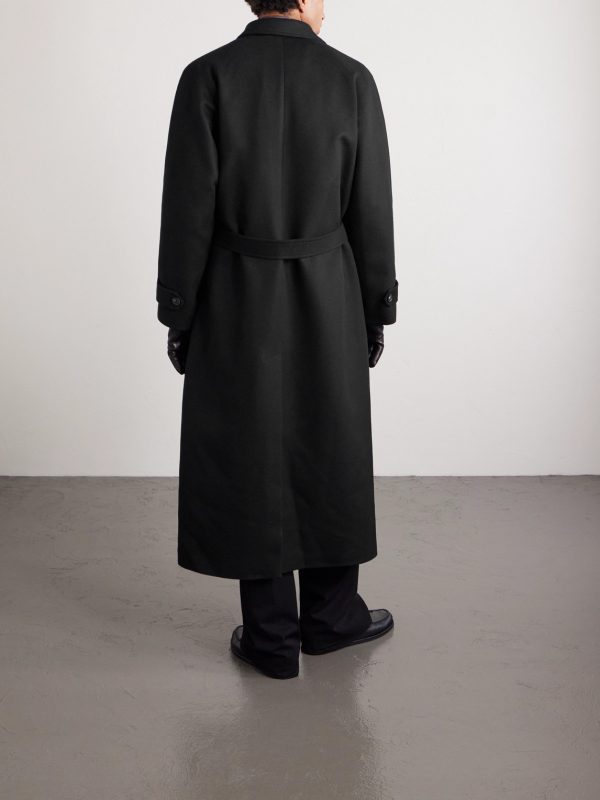 Belted Wool Overcoat - BK