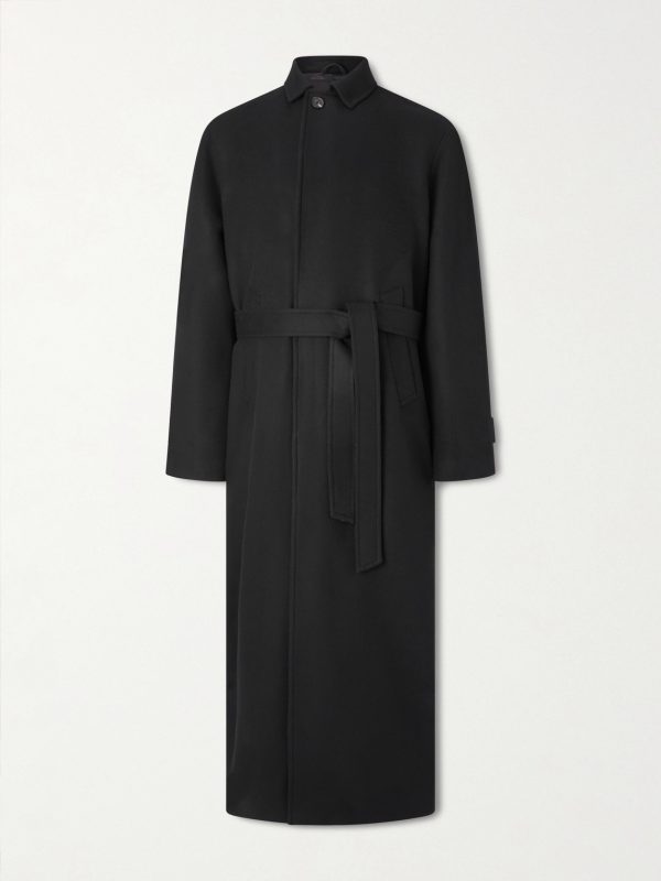 Belted Wool Overcoat
