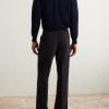 Amo Straight-Leg Brushed Cotton-Blend Twill Sui Trousers - BK