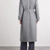 Belted Wool Overcoat - BK Belted Wool Overcoat - BK