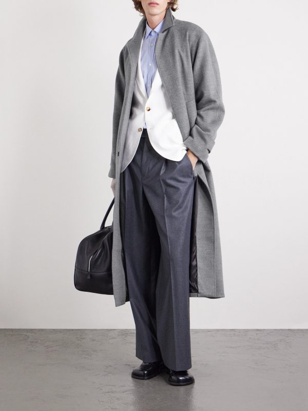 Belted Wool Overcoat - OU Belted Wool Overcoat - OU