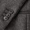 Double-Breasted Houndstooth Wool Suit Jacket - CU Double-Breasted Houndstooth Wool Suit Jacket - CU