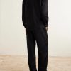 Straight-Leg Cashmere Drawstring Trousers - BK Straight-Leg Cashmere Drawstring Trousers - BK