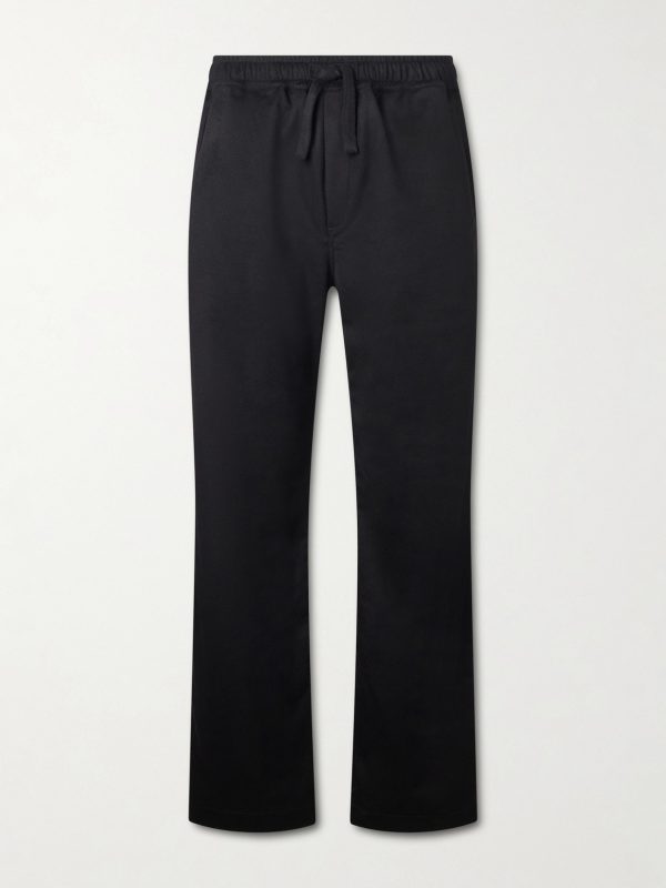 Straight-Leg Cashmere Drawstring Trousers Straight-Leg Cashmere Drawstring Trousers