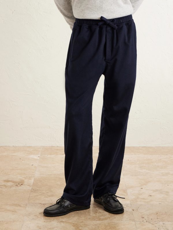 Straight-Leg Cashmere Drawstring Trousers - FR Straight-Leg Cashmere Drawstring Trousers - FR