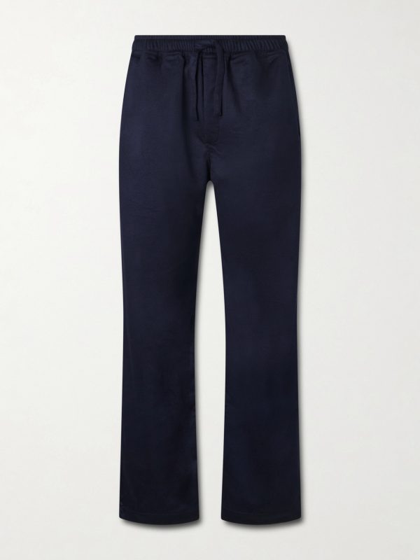 Straight-Leg Cashmere Drawstring Trousers Straight-Leg Cashmere Drawstring Trousers