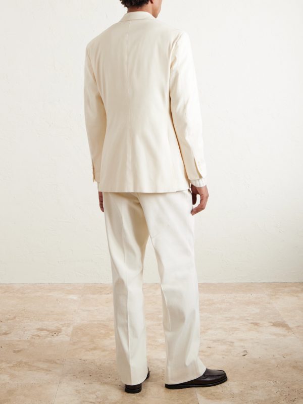 Cotton-Blend Twill Suit Jacket - BK Cotton-Blend Twill Suit Jacket - BK