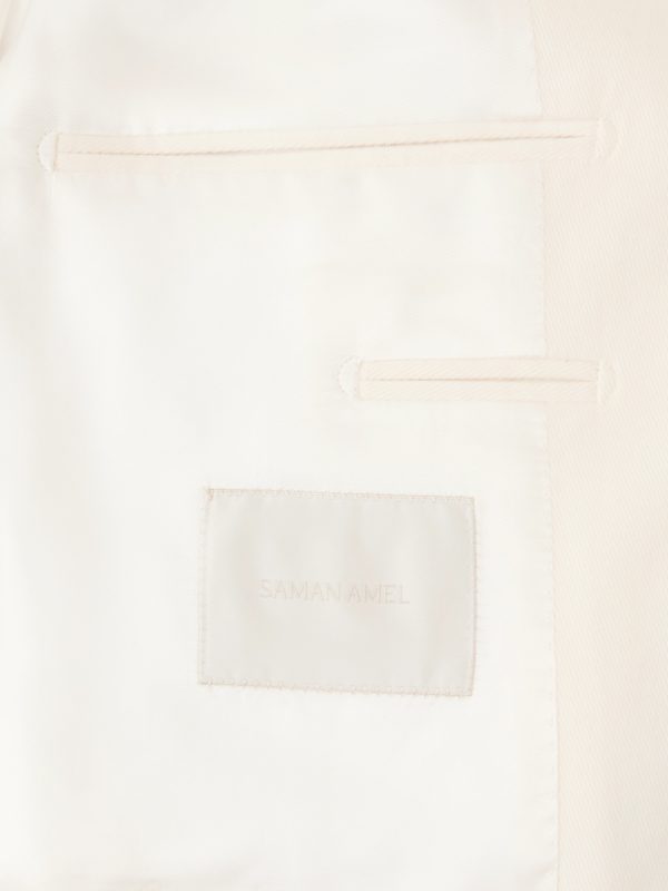 Cotton-Blend Twill Suit Jacket - E1 Cotton-Blend Twill Suit Jacket - E1