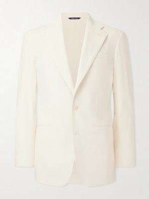 Cotton-Blend Twill Suit Jacket