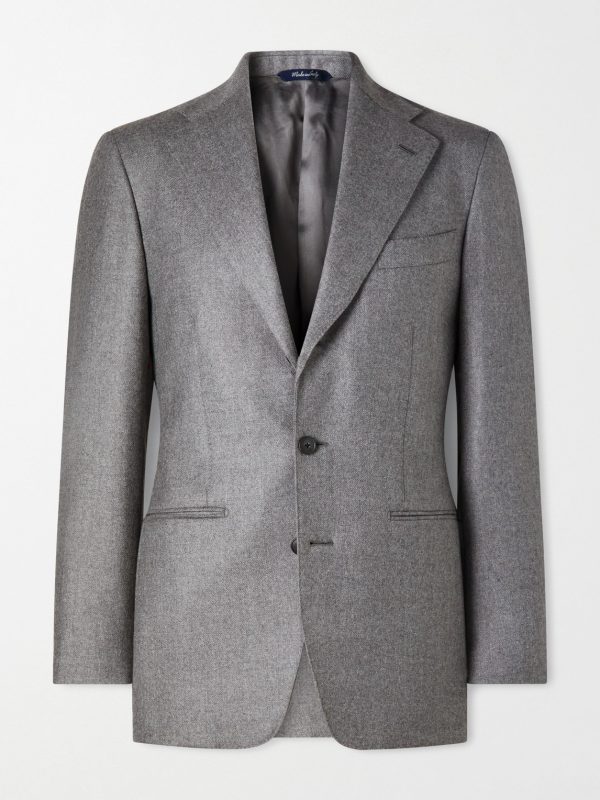 Wool Twill Suit Jacket
