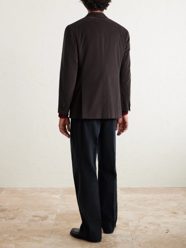 Cotton-Blend Twill Suit Jacket - BK