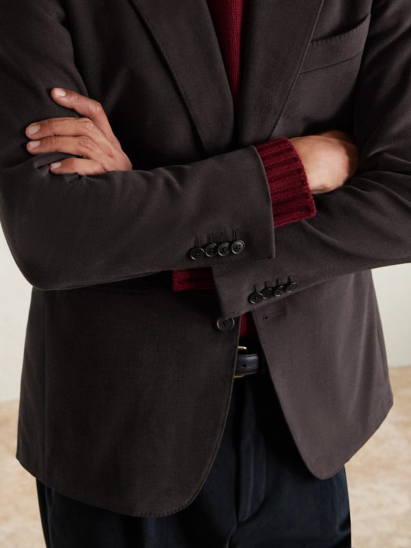 Cotton-Blend Twill Suit Jacket - E2