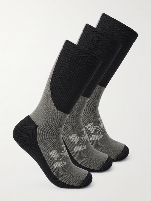 Lineage Three-Pack Cotton-Blend Socks Lineage Three-Pack Cotton-Blend Socks