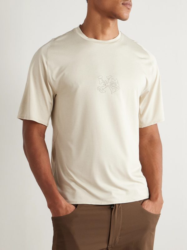 Lateral Peak Logo-Print Recycled-Jersey T-Shirt - FR