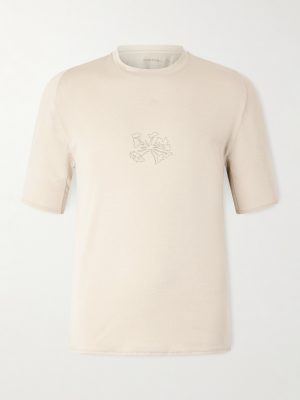 Lateral Peak Logo-Print Recycled-Jersey T-Shirt