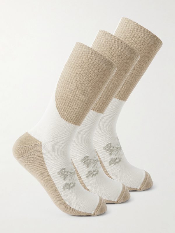 Lineage Three-Pack Cotton-Blend Socks Lineage Three-Pack Cotton-Blend Socks