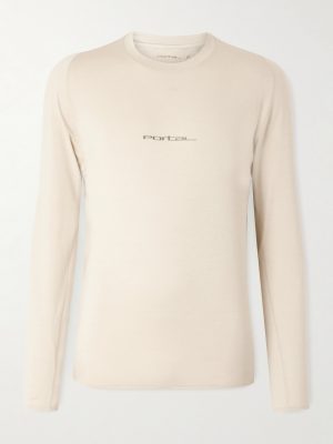 Lateral Peak Logo-Print Recycled-Jersey T-Shirt