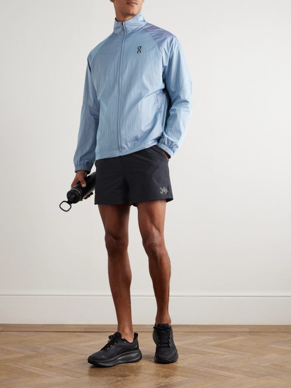 Marka Liner Straight-Leg 5" Mesh-Trimmed Recycled-Shell Running Shorts - OU Marka Liner Straight-Leg 5" Mesh-Trimmed Recycled-Shell Running Shorts - OU