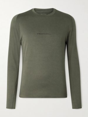 Lateral Peak Logo-Print Recycled-Jersey T-Shirt