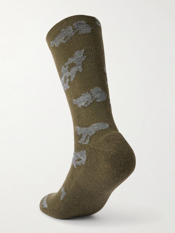 Ritual Three-Pack Stretch Merino Wool-Blend Socks - BK Ritual Three-Pack Stretch Merino Wool-Blend Socks - BK