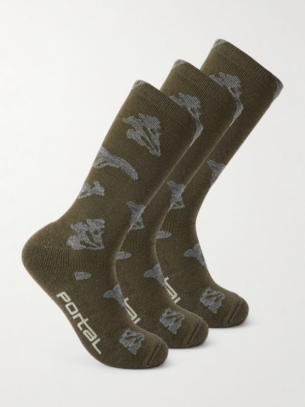 Ritual Three-Pack Stretch Merino Wool-Blend Socks Ritual Three-Pack Stretch Merino Wool-Blend Socks