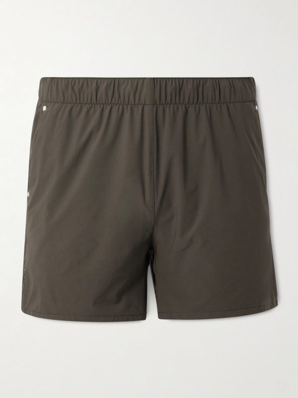 Marka Liner Straight-Leg 5" Mesh-Trimmed Recycled-Shell Running Shorts