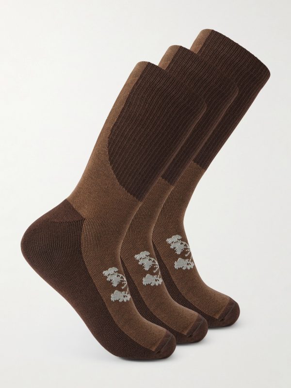 Lineage Three-Pack Cotton-Blend Socks Lineage Three-Pack Cotton-Blend Socks