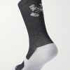 Pattern Active Three-Pack Jacquard-Knit Socks - BK Pattern Active Three-Pack Jacquard-Knit Socks - BK