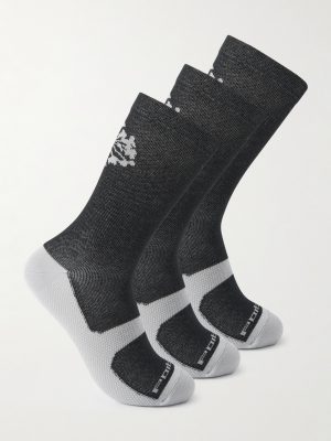 Pattern Active Three-Pack Jacquard-Knit Socks Pattern Active Three-Pack Jacquard-Knit Socks