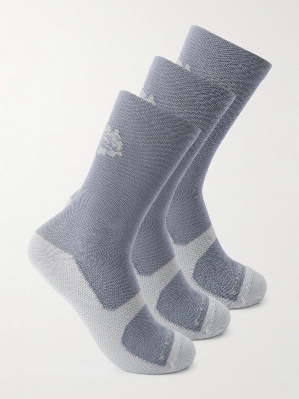 Pattern Active Three-Pack Jacquard-Knit Socks Pattern Active Three-Pack Jacquard-Knit Socks