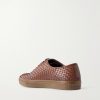 Mie Woven Leather Sneakers - BK Mie Woven Leather Sneakers - BK