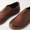 Mie Woven Leather Sneakers - CU Mie Woven Leather Sneakers - CU