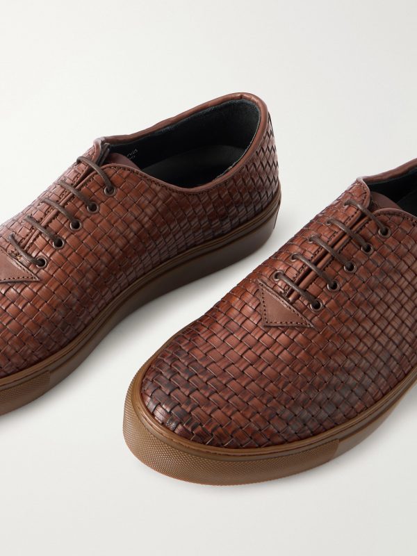 Mie Woven Leather Sneakers - CU Mie Woven Leather Sneakers - CU