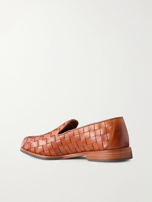 Sterling Woven Leather Loafers - BK Sterling Woven Leather Loafers - BK