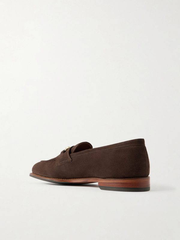 Franklin Horsebit-Embellished Suede Loafers - BK Franklin Horsebit-Embellished Suede Loafers - BK