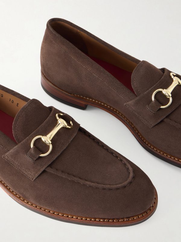 Franklin Horsebit-Embellished Suede Loafers - CU Franklin Horsebit-Embellished Suede Loafers - CU
