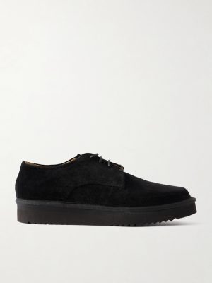 Byron Webbing-Trimmed Suede Derby Shoes Byron Webbing-Trimmed Suede Derby Shoes