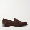 Epsom Suede Penny Loafers Epsom Suede Penny Loafers