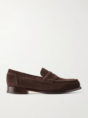 Epsom Suede Penny Loafers Epsom Suede Penny Loafers