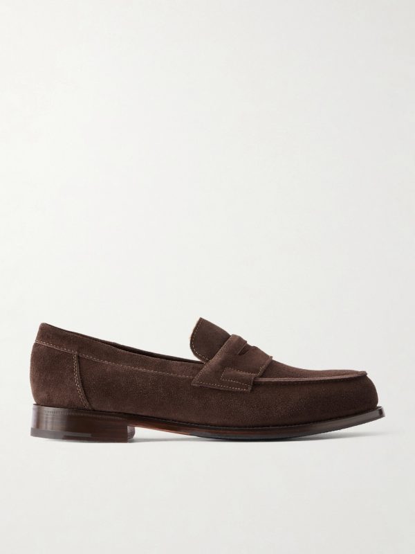 Epsom Suede Penny Loafers Epsom Suede Penny Loafers