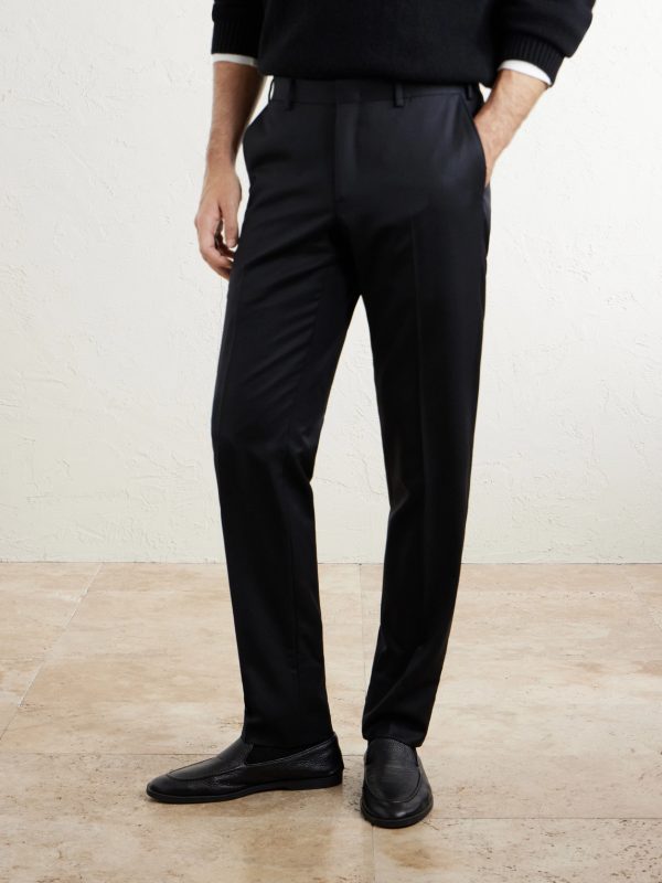 Straight-Leg Super 220s Wool Trousers - FR