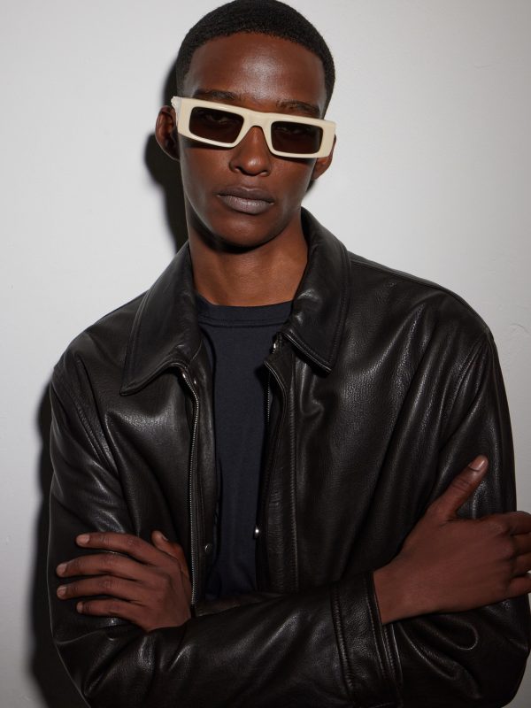 Rimbaud Square-Frame Acetate Sunglasses - BK