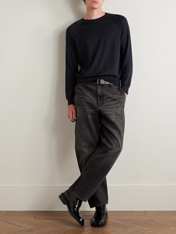 Reggie Silk and Cotton-Blend Sweater - OU Reggie Silk and Cotton-Blend Sweater - OU