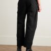 Carpenter Straight-Leg Cropped Cotton-Blend Twill Trousers - BK