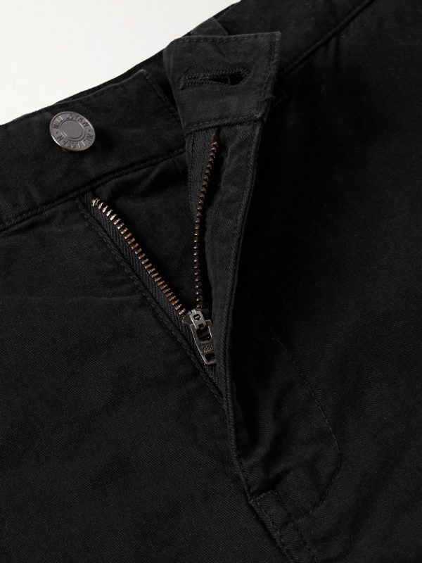 Carpenter Straight-Leg Cropped Cotton-Blend Twill Trousers - E1