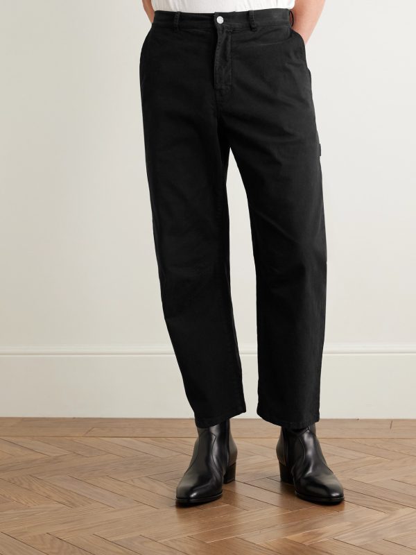 Carpenter Straight-Leg Cropped Cotton-Blend Twill Trousers - FR