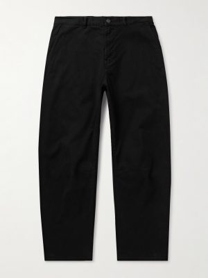 Carpenter Straight-Leg Cropped Cotton-Blend Twill Trousers Carpenter Straight-Leg Cropped Cotton-Blend Twill Trousers