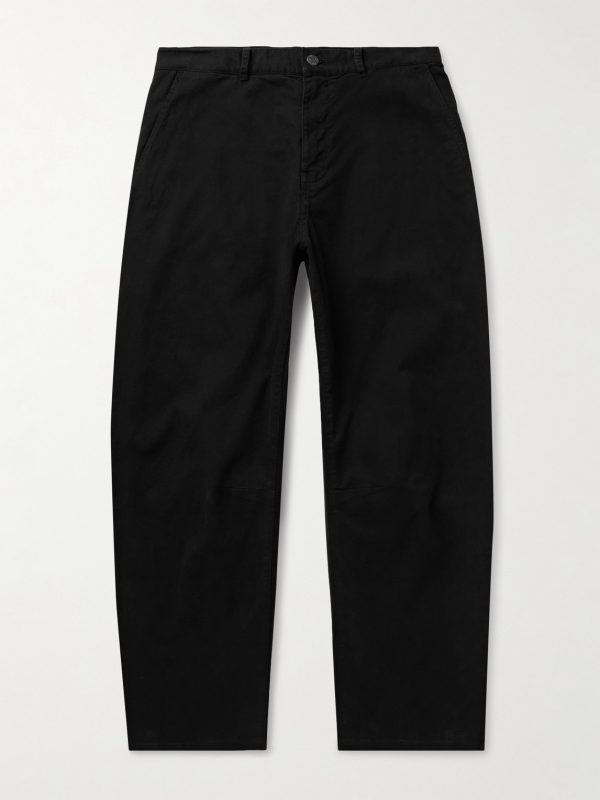 Carpenter Straight-Leg Cropped Cotton-Blend Twill Trousers