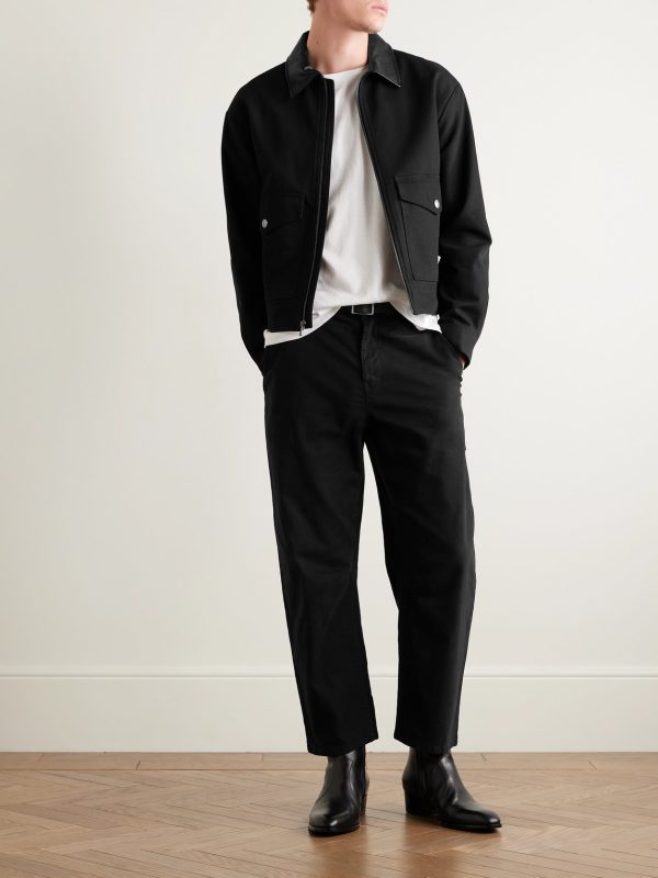 Carpenter Straight-Leg Cropped Cotton-Blend Twill Trousers - OU